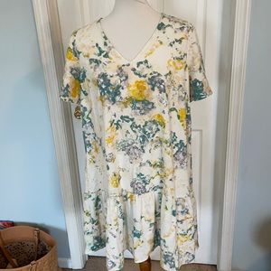 Floral over sized dress
